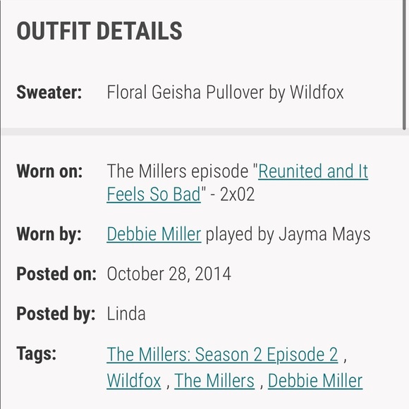 Wildfox Floral Geisha Jumper multicolor pink coral floral pullover sweater - Picture 10 of 12